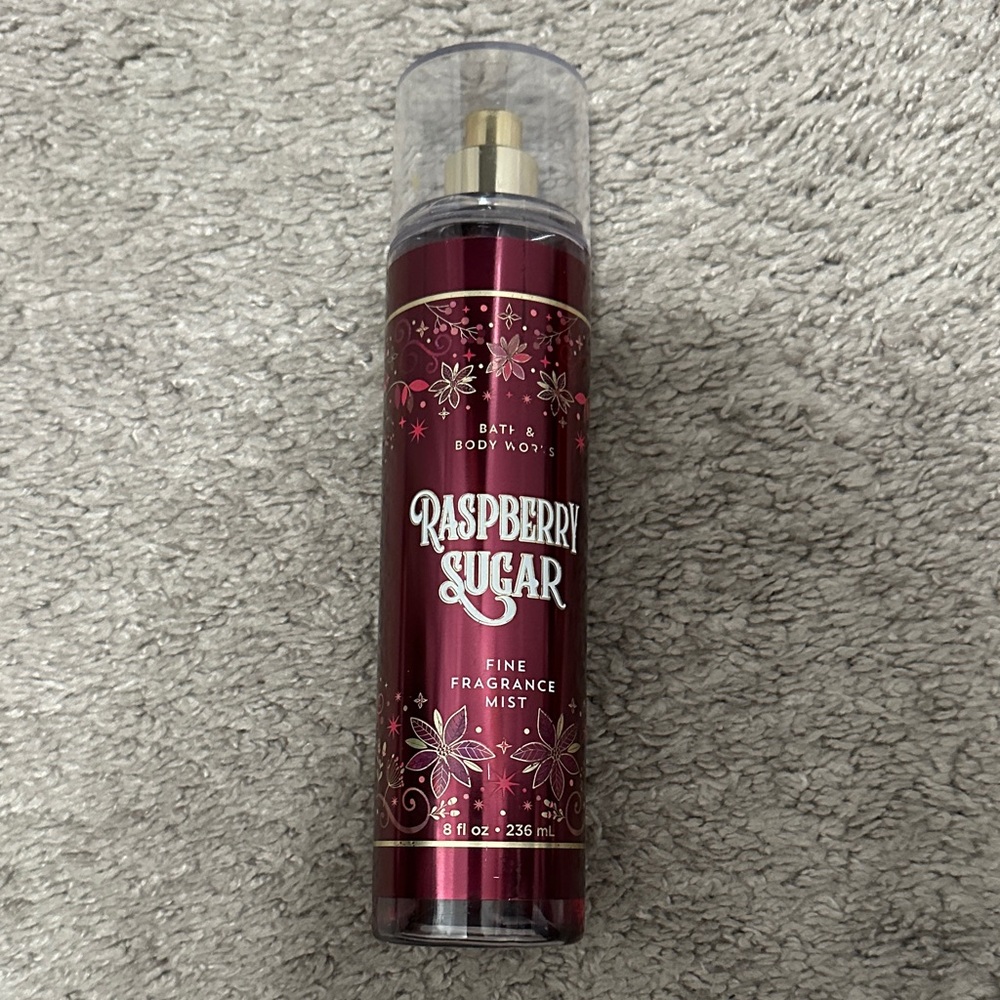 Bath & Body Works Raspberry Sugar Fine Fragrance Mist - Deep Berry Red